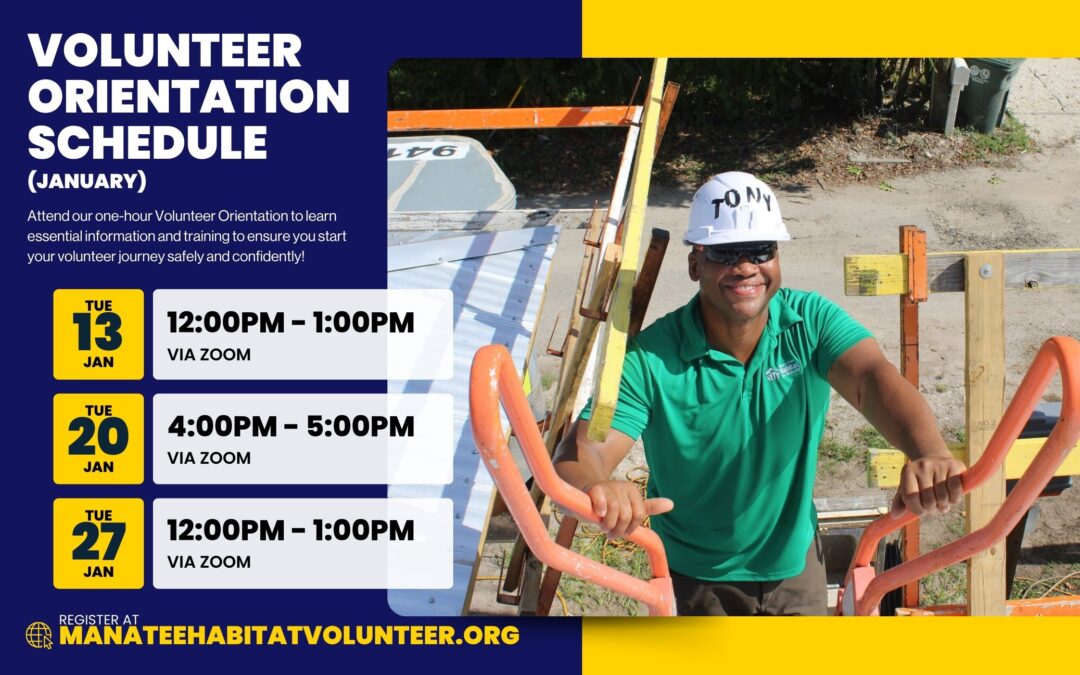 January Volunteer Orientations