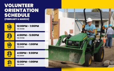 February & March Volunteer Orientations